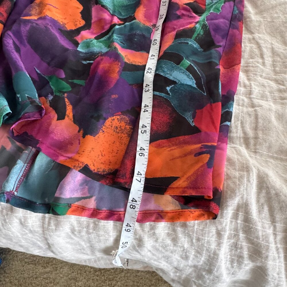 Lulus Beautiful Entrance Multi Floral Twist-Front Midi Dress - Picture 12 of 12